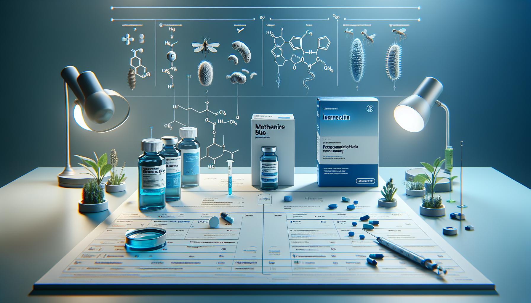Comparative Benefits of Methylene Blue and Ivermectin